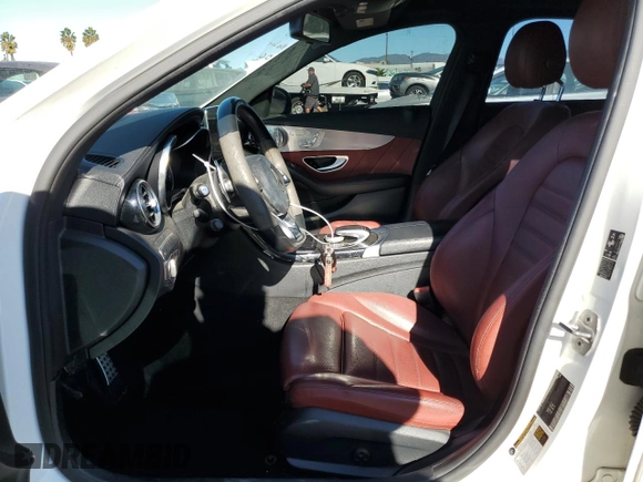 2018 Mercedes-Benz C 43 AMG with VIN 55SWF6EB9JU240378, listed as a Copart auction lot 82298494 with 79,513 mi miles and Salvage Title. Bid and sale history available at carsss.com. Image 7.