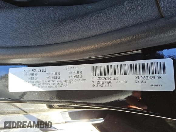 2016 Chrysler 200 Limited with VIN 1C3CCCAB3GN171252, listed as a Copart auction lot 50995865 with 133,587 mi miles and Clean Title. Bid and sale history available at carsss.com. Image 12.