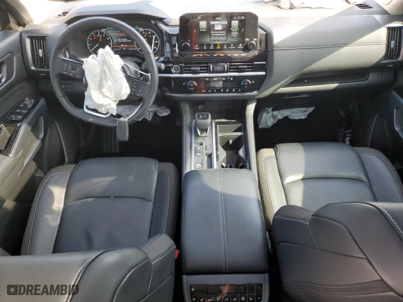 2024 Nissan Pathfinder SL with VIN 5N1DR3CB4RC242402, listed as a Copart auction lot 43834655 with 25,287 mi miles and Salvage Title. Bid and sale history available at carsss.com. Image 8.