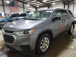 2020 Chevrolet Traverse LS with VIN 1GNEVFKW8LJ306848, listed as a Copart auction lot 48405915 with 60,574 mi miles and Salvage Title. Bid and sale history available at carsss.com. Image 1.
