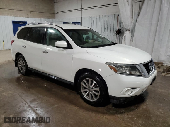 2013 Nissan Pathfinder SL with VIN 5N1AR2MM0DC616137, listed as a Copart auction lot 53028585 with 125,818 mi miles and Salvage Title. Bid and sale history available at carsss.com. Image 4.