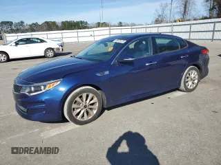 2017 Kia Optima EX with VIN 5XXGU4L32HG148418, listed as a Copart auction lot 54163215 with 99,850 mi miles and Salvage title. Bid and sale history available at DreamBid. Image 1.