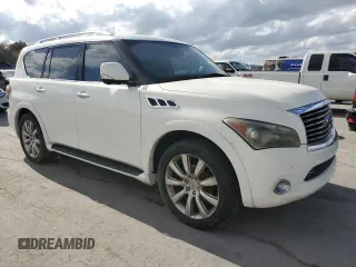 2012 Infiniti QX56 8-passenger with VIN JN8AZ2NDXC9716412, listed as a Copart auction lot 78331614 with 198,909 mi miles and Clean Title. Bid and sale history available at carsss.com. Image 4.