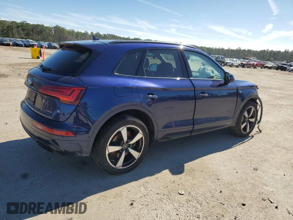 2022 Audi Q5 S line Prestige with VIN WA1FAAFY0N2003089, listed as a Copart auction lot 45195465 with 48,293 mi miles and Salvage Title. Bid and sale history available at carsss.com. Image 3.