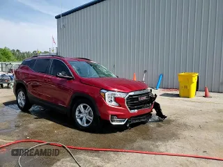 2022 GMC Terrain SLE with VIN 3GKALMEV1NL165741, listed as a Copart auction lot 53350335 with 72,112 mi miles and Salvage title. Bid and sale history available at DreamBid. Image 15.