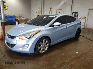 2012 Hyundai Elantra Limited with VIN KMHDH4AE6CU217590, listed as a Copart auction lot 63692745 with 146,607 mi miles and Salvage title. Bid and sale history available at DreamBid. Image 1.