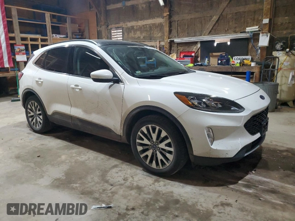 2021 Ford Escape Titanium with VIN 1FMCU9J95MUB26559, listed as a Copart auction lot 49305745 with 81,165 mi miles and Salvage title. Bid and sale history available at DreamBid. Image 4.