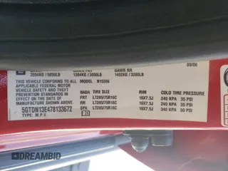 2007 Hummer H3 SUV with VIN 5GTDN13E478133672, listed as a Copart auction lot 50881434 with 137,674 mi miles and Clean Title. Bid and sale history available at carsss.com. Image 13.