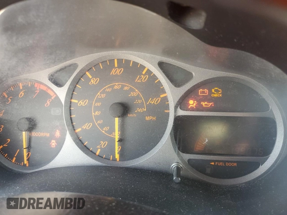 2001 Toyota Celica GT with VIN JTDDR32T510089727, listed as a Copart auction lot 53260815 with 199,076 mi miles and Salvage Title. Bid and sale history available at DreamBid. Image 9.