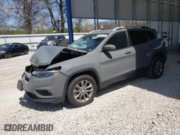 2020 Jeep Cherokee Latitude Plus with VIN 1C4PJLLB5LD506303, listed as a Copart auction lot 52493155 with 161,613 mi miles and Salvage title. Bid and sale history available at DreamBid. Image 1.