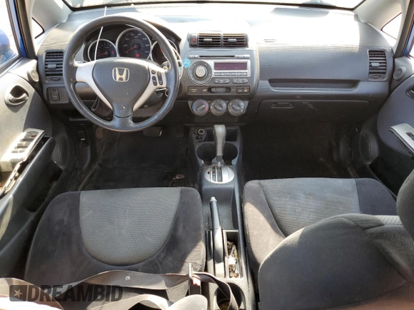 2007 Honda Fit Sport with VIN JHMGD38657S049365, listed as a Copart auction lot 71821854 with 193,150 mi miles and Salvage Title. Bid and sale history available at carsss.com. Image 8.