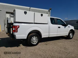 2018 Ford F-150 XL with VIN 1FTEX1C54JKE82041, listed as a Copart auction lot 50186185 with 117,085 mi miles and Clean Title. Bid and sale history available at carsss.com. Image 3.