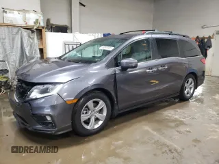 2019 Honda Odyssey EX with VIN 5FNRL6H50KB137381, listed as a Copart auction lot 46899985 with 78,407 mi miles and Salvage Title. Bid and sale history available at carsss.com. Image 1.