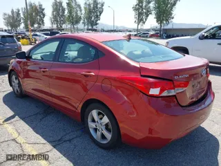 2013 Hyundai Elantra GLS PZEV with VIN 5NPDH4AE9DH342521, listed as a IAAI auction lot 41968386 with 192,220 mi miles. Bid and sale history available at carsss.com. Image 3.