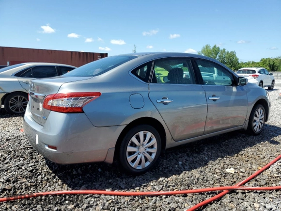 2014 Nissan Sentra SV with VIN 3N1AB7AP5EY270229, listed as a Copart auction lot 60853495 with 86,822 mi miles and Salvage title. Bid and sale history available at DreamBid. Image 3.
