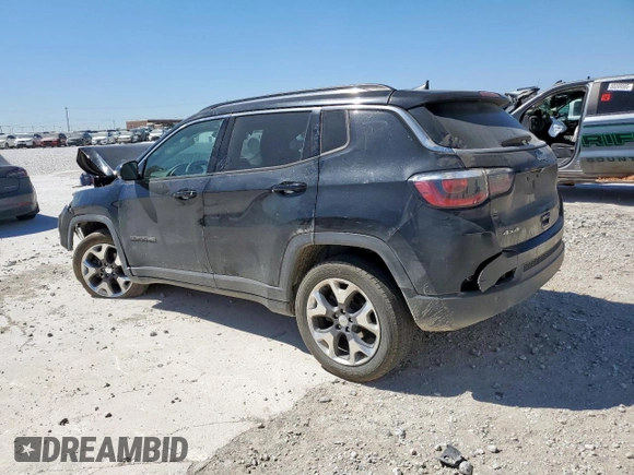 2018 Jeep Compass Limited with VIN 3C4NJDCB5JT332771, listed as a Copart auction lot 50347145 with 173,687 mi miles and Salvage Title. Bid and sale history available at DreamBid. Image 2.