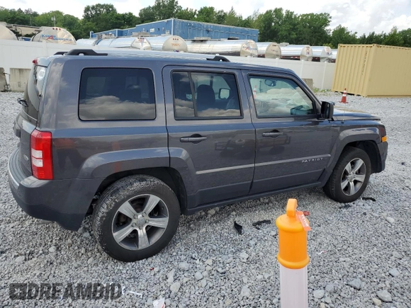 2017 Jeep Patriot High Altitude with VIN 1C4NJRFB7HD110449, listed as a Copart auction lot 62674615 with 117,397 mi miles and Salvage title. Bid and sale history available at DreamBid. Image 3.