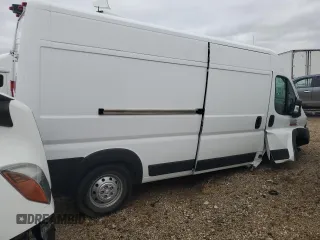 2020 Ram ProMaster Cargo with VIN 3C6TRVDG2LE135023, listed as a Copart auction lot 80144214 with 43,076 mi miles and Salvage Title. Bid and sale history available at carsss.com. Image 3.
