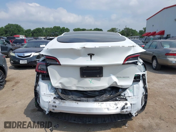 2023 Tesla Model Y Long Range with VIN 7SAYGAEEXPF776370, listed as a IAAI auction lot 42127512 with 27,120 mi miles and . Bid and sale history available at DreamBid. Image 17.