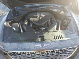 2025 Genesis GV80 Prestige with VIN KMUHEESC7SU212962, listed as a Copart auction lot 83525284 with 121 mi miles and Salvage Title. Bid and sale history available at DreamBid. Image 12.