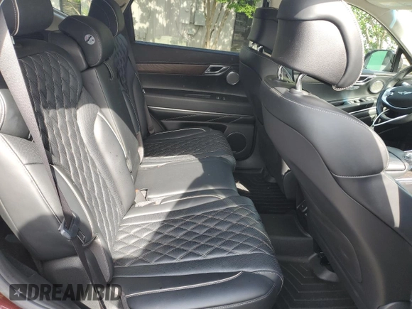 2021 Genesis GV80 with VIN KMUHCESC3MU054662, listed as a Copart auction lot 57235645 with 64,318 mi miles and Salvage title. Bid and sale history available at DreamBid. Image 10.