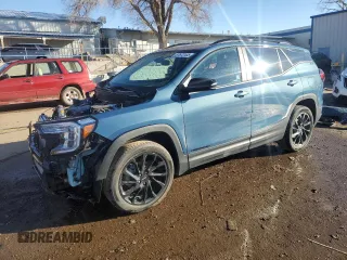 2024 GMC Terrain SLE with VIN 3GKALTEG4RL100402, listed as a Copart auction lot 87672105 with 23,701 mi miles and Salvage Title. Bid and sale history available at carsss.com. Image 1.