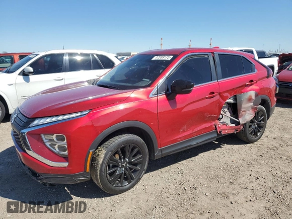 2023 Mitsubishi Eclipse Cross LE z VIN JA4ATVAA7PZ004126, wystawiony jako Copart lot #47288175 z przebiegiem 73 015 mil mil oraz Szkoda całkowita • Salvage title. Historia ofert i sprzedaży dostępna na DreamBid. Obrazek 1.