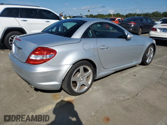 2005 Mercedes-Benz SLK-Class with VIN WDBWK56F65F030071, listed as a Copart auction lot 74048934 with 0 mi miles and Salvage Title. Bid and sale history available at carsss.com. Image 3.