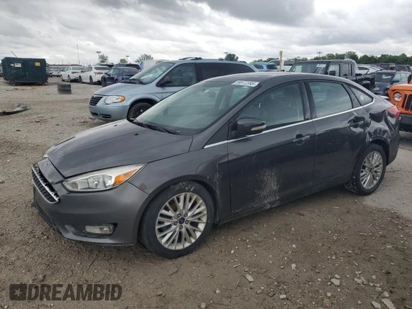 2015 Ford Focus Titanium с VIN 1FADP3J21FL254702, выставлен на аукционе Copart как лот 59872395 с пробегом 93 195 миль миль и Списание • Salvage title. История ставок и продаж доступна на DreamBid. Изображение 1.