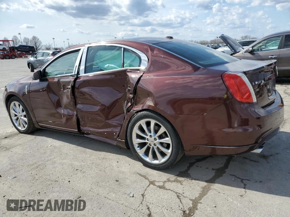 2012 Lincoln MKS EcoBoost with VIN 1LNHL9FT0CG800031, listed as a Copart auction lot 50520885 with 101,080 mi miles and Salvage title. Bid and sale history available at DreamBid. Image 2.