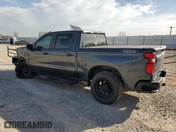 2021 Chevrolet Silverado 1500 Custom Trail Boss with VIN 1GCPYCEF9MZ145030, listed as a Copart auction lot 49267015 with 111,544 mi miles and Salvage Title. Bid and sale history available at DreamBid. Image 2.
