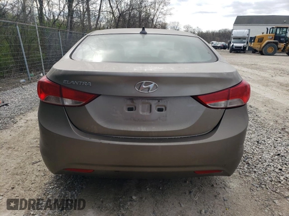 2013 Hyundai Elantra Limited with VIN 5NPDH4AE5DH417926, listed as a Copart auction lot 54222305 with Not Provided miles and Clean Title. Bid and sale history available at DreamBid. Image 6.