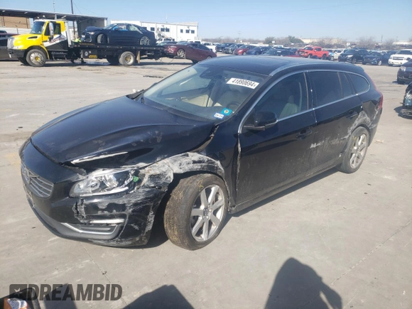 2016 Volvo V60 T5 Drive-E Premier with VIN YV140MEKXG1301411, listed as a Copart auction lot 41890694 with Not Provided miles. Bid and sale history available at carsss.com. Image 1.