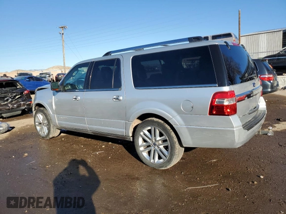 2017 Ford Expedition Max Platinum with VIN 1FMJK1MT8HEA21889, listed as a Copart auction lot 88487585 with 176,796 mi miles and Salvage title. Bid and sale history available at DreamBid. Image 2.