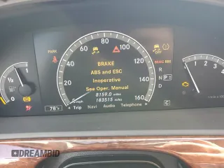 2010 Mercedes-Benz S 400 with VIN WDDNG9FB9AA310731, listed as a Copart auction lot 73375434 with 183,515 mi miles and Salvage Title. Bid and sale history available at DreamBid. Image 9.