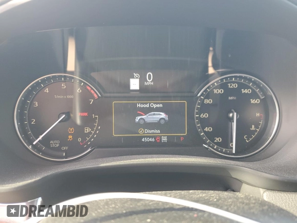 2021 Cadillac XT4 AWD Luxury with VIN 1GYFZBR43MF004722, listed as a Copart auction lot 80326714 with 45,046 mi miles and Salvage Title. Bid and sale history available at carsss.com. Image 9.