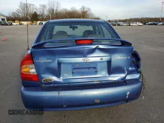 2001 Hyundai Accent GL with VIN KMHCG45C11U193879, listed as a Copart auction lot 37525334 with 150,951 mi miles and Salvage Title. Bid and sale history available at carsss.com. Image 6.