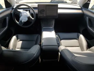 2023 Tesla Model Y Long Range with VIN 7SAYGDEE2PA164405, listed as a Copart auction lot 50085905 with 42,156 mi miles and Salvage Title. Bid and sale history available at DreamBid. Image 8.