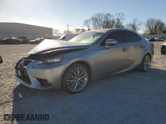 2016 Lexus IS 300 with VIN JTHCM1D27G5014539, listed as a Copart auction lot 46497475 with 61,860 mi miles and Salvage Title. Bid and sale history available at carsss.com. Image 1.