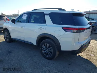 2023 Nissan Pathfinder SV with VIN 5N1DR3BA7PC249611, listed as a IAAI auction lot 41407045 with 35,383 mi miles. Bid and sale history available at carsss.com. Image 3.