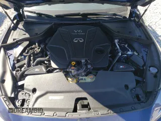 2020 Infiniti Q50 Red Sport 400 with VIN JN1FV7AP9LM630521, listed as a Copart auction lot 45951955 with 25,865 mi miles and Salvage title. Bid and sale history available at DreamBid. Image 11.