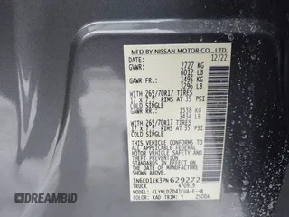 2023 Nissan Frontier SV с VIN 1N6ED1EK3PN629272, выставлен на аукционе IAAI как лот 41630453 с пробегом 27 882 миль миль и . История ставок и продаж доступна на DreamBid. Изображение 9.
