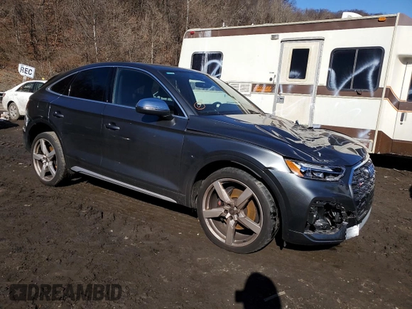 2022 Audi SQ5 Sportback Premium with VIN WA114AFY9N2099290, listed as a Copart auction lot 43621694 with 18,257 mi miles and . Bid and sale history available at DreamBid. Image 4.