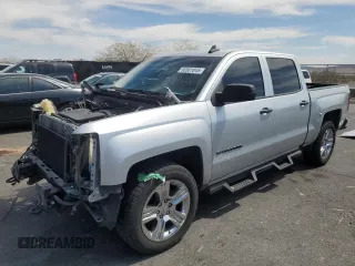2018 Chevrolet Silverado 1500 Custom with VIN 3GCPCPEH0JG134579, listed as a Copart auction lot 50581845 with 125,133 mi miles and Salvage Title. Bid and sale history available at DreamBid. Image 1.