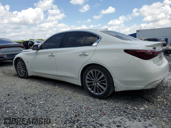 2020 Infiniti Q50 Luxe with VIN JN1EV7AP3LM206117, listed as a Copart auction lot 58060395 with 40,534 mi miles and Non repairable. Bid and sale history available at DreamBid. Image 2.