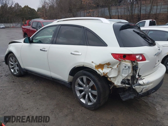 2004 Infiniti FX with VIN JNRBS08W44X402872, listed as a IAAI auction lot 41673657 with 141,060 mi miles and . Bid and sale history available at carsss.com. Image 3.
