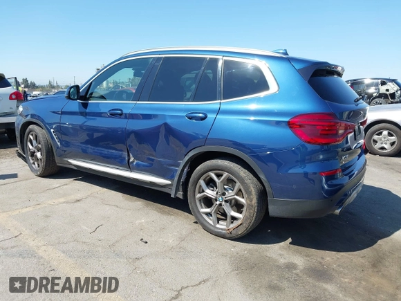 2020 BMW X3 sDrive30i with VIN 5UXTY3C05L9D42497, listed as a IAAI auction lot 42131413 with 41,538 mi miles and . Bid and sale history available at DreamBid. Image 3.