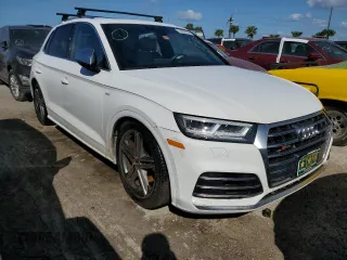 2018 Audi SQ5 Premium Plus with VIN WA1A4AFY3J2223449, listed as a Copart auction lot 74934134 with Not Provided miles and Salvage Title. Bid and sale history available at DreamBid. Image 4.