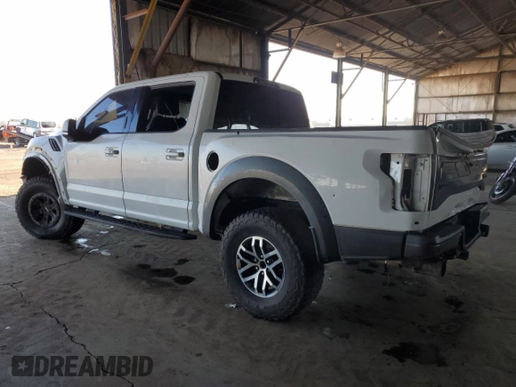 2017 Ford F-150 Raptor with VIN 1FTFW1RG6HFB54428, listed as a Copart auction lot 81089124 with 46,227 mi miles and Salvage Title. Bid and sale history available at carsss.com. Image 2.