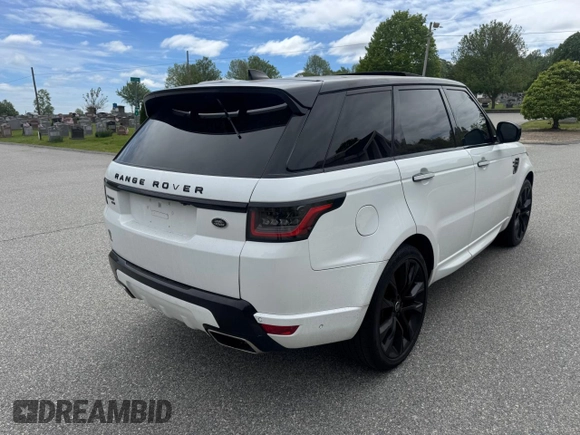 2020 Land Rover Range Rover Sport HST with VIN SALWS2RU1LA726169, listed as a Copart auction lot 57899135 with 87,478 mi miles and Clean title. Bid and sale history available at DreamBid. Image 4.